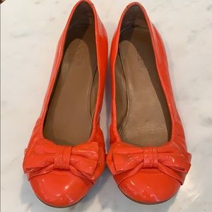 J. Crew Vibrant Orange Ballet Flat